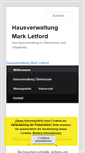 Mobile Screenshot of hausverwaltung-oberhausen.biz